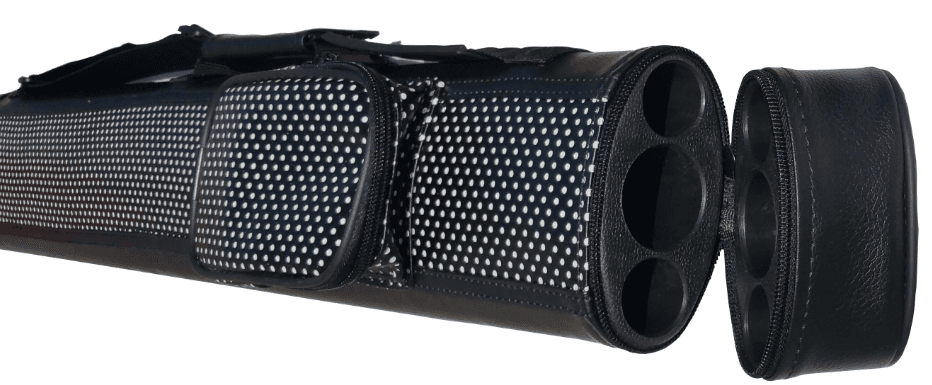 Keppilaukku 1x2 hard case musta/valko